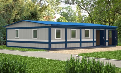 Imħażen prefabbrikati magħmulin minn Pannelli Sandwich Esterni minn 